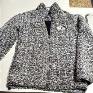 Gray Sherpa Zip-Up Jacket